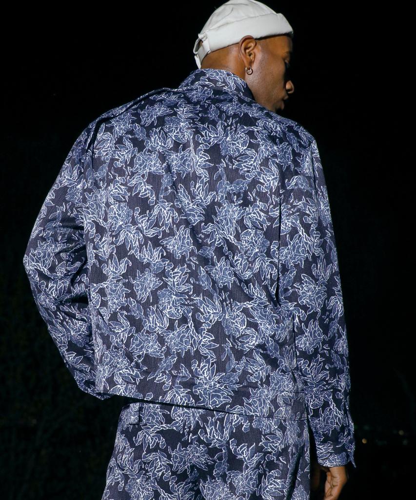 F8Ke Chemical Club Night Flower Zip-Up Jacket
