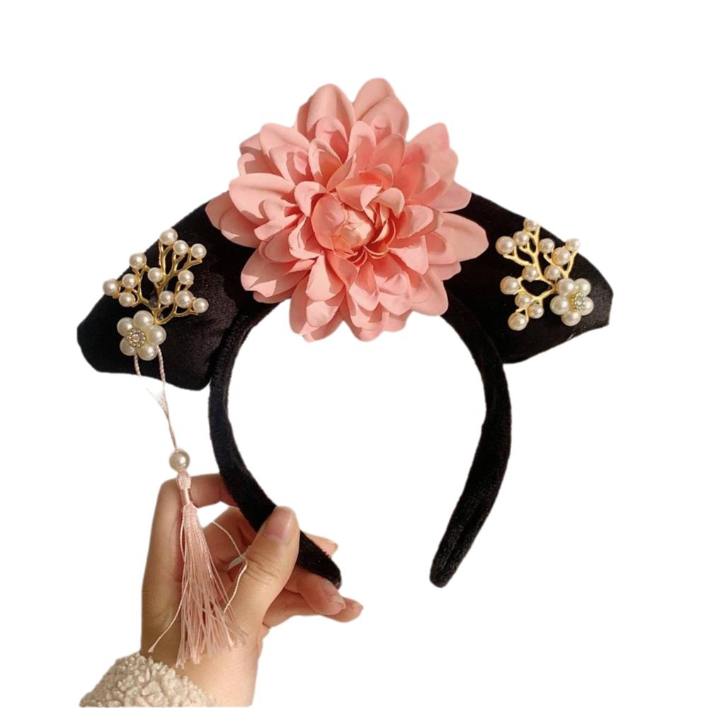 Cloth Hanfu Hair Hoop Pearl Chinese Style Headband Classical Ancient Style Headwear Festival