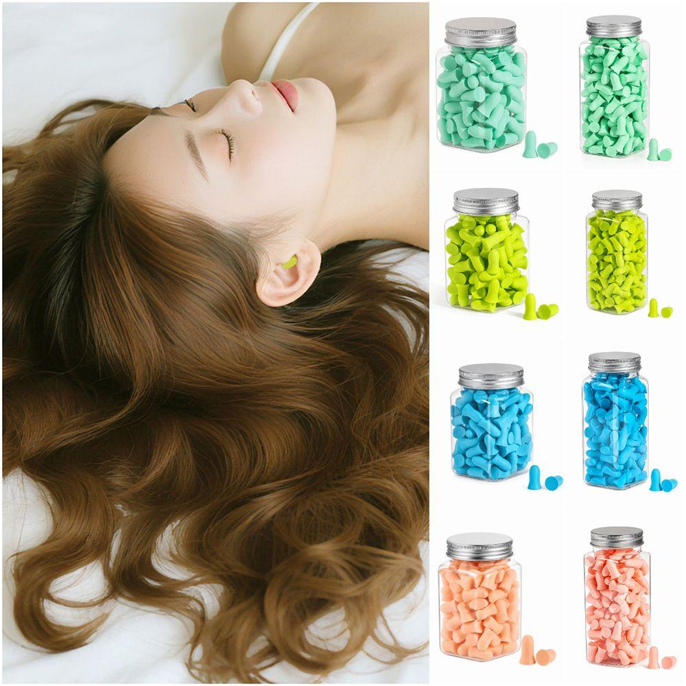 60/120PCS Sponge Sleeping Ear Plugs Multicolor Travel Earplugs Student Dormitory