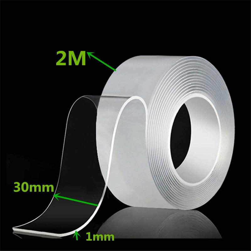 1/2/3/5m Transparent Nano Tape Powerful Adhesive Nano Tape Strong Double-sided Tape Waterproof For Bathroom Kitchen Super Glue
