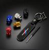Car Valve Caps Wheel Tires Air Tyre Stem Protective Cover And Car Keychain For BMW M Performance Emblem E46 E36 E34 F10 E90 E60 GX6