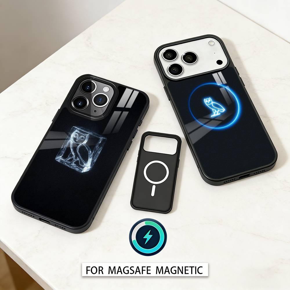 Drake O-OvO O-OWL Phone Case For iPhone 17,16,15,14,13,12,Pro,Max For Magsafe Magnetic Wireless Charging
