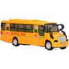1/32 Model School Bus, Casting Alloy Openable Door Toy Car with Lights Sounds Fuel System Parts for Boy Girl Combustion Engines Parts