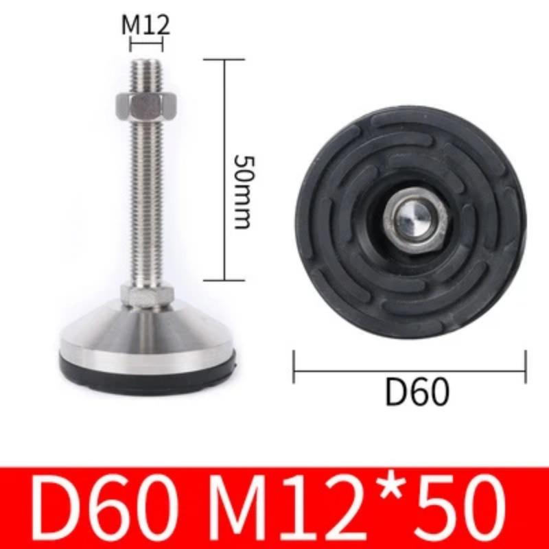 4 шт., нескользящая балансировочная чашка для ног из нержавеющей стали, регулируемая сверхмощная фиксированная ножка для промышленного оборудования, мебели