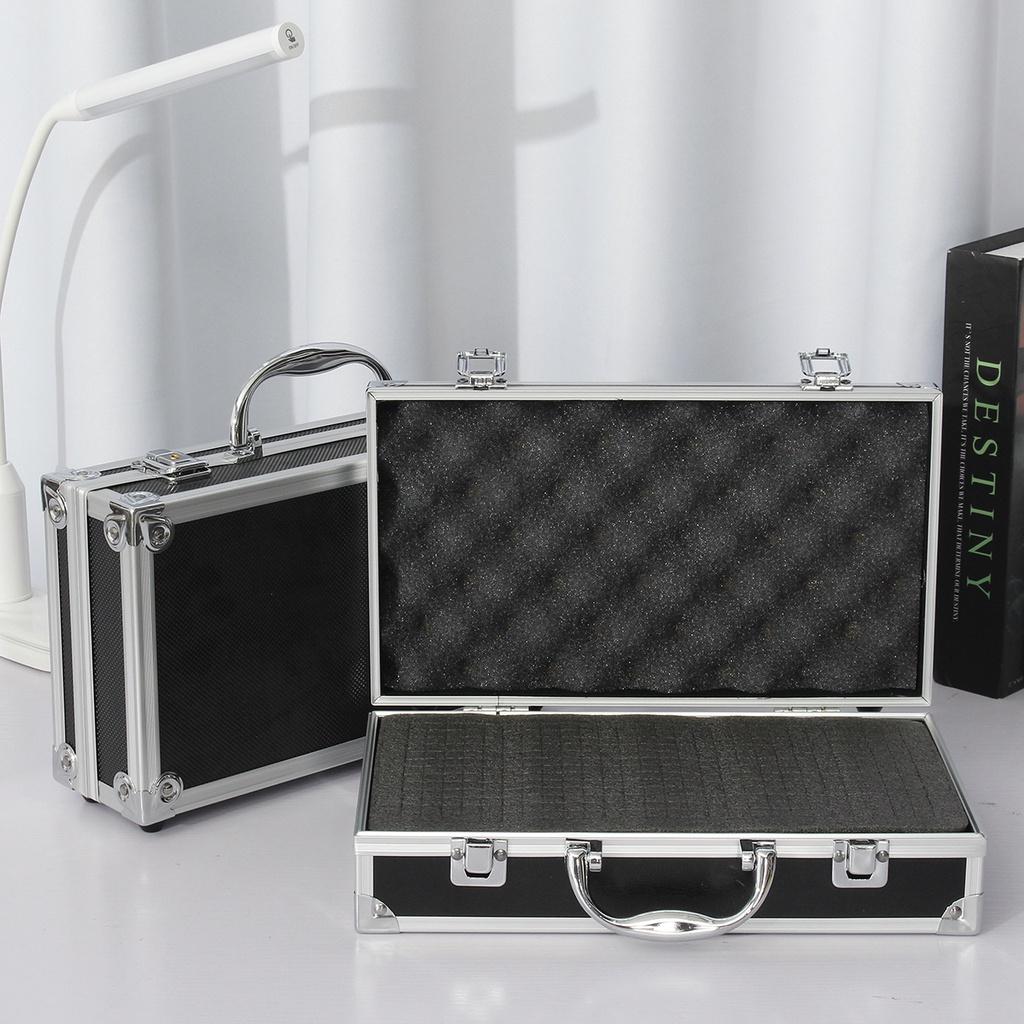 Алюминиевый ящик для инструментов Портативное оборудование для обеспечения безопасности Чемодан для инструментов Чемодан Открытый автомобильный комплект Коробка Многофункциональный профильный ящик для инструментов