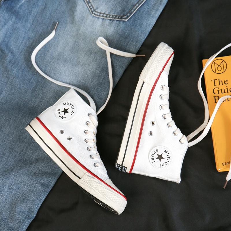Реплика парусиновых кед с высоким верхом, женские ретро повседневные кеды, резиновая обувь, мужская и женская парная обувь