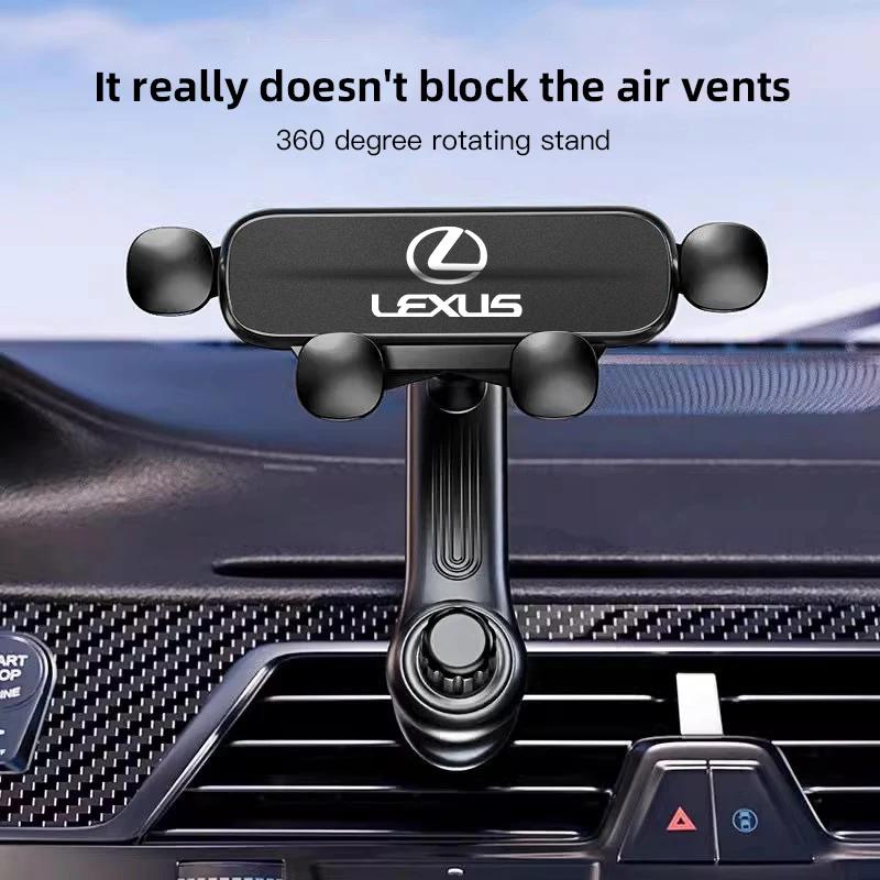 Гравитационный держатель-подставка для телефона в автомобиль Для Lexus RX330 IS250 Ct200h ES300h RX350 UX Автомобильный вентиляционное отверстие 360 градусов Вращение Держатель для мобильного телефона