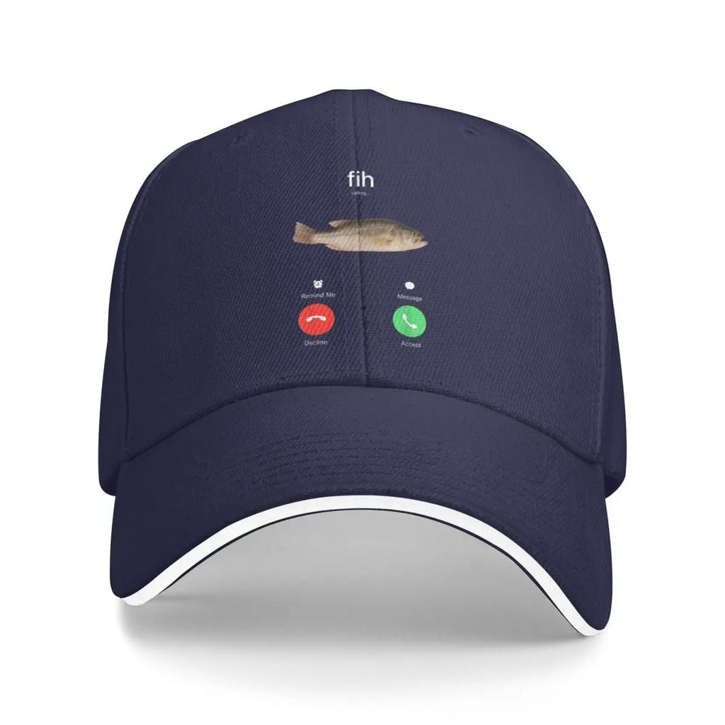 Fih Calling Remind Me Message Decline Accept Phone Call Fish Funny FishUnisex Baseball Caps Fashion Unisex Women Hats