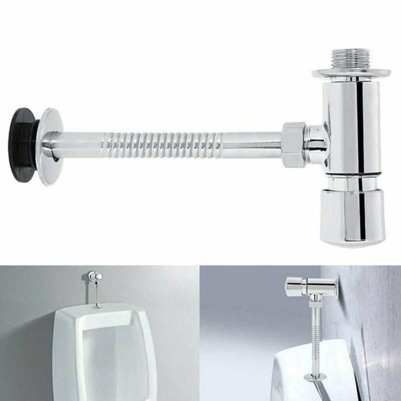 Urinal Toilet Flush Valve Push Button Manual Delay Automatic Shutoff Water Saving for Residential Bathroom Upgrades
