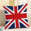 1 шт. Наволочка TOPSSCTR Union Jack - высококачественная ткань, застежка-молния, машинная стирка, современный декор для дома, подходит для дивана, спальни