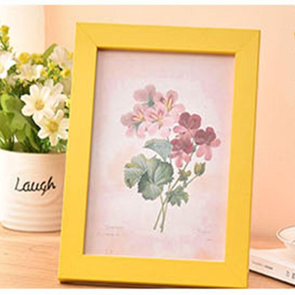 Simple Colorful Photo Frame Multi Size Drawings Picture Frame Handcraft DIY Display Holders Decoration