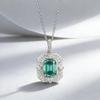 Xian Can Jewelry 2025 Серебро S925 Ашер Параиба Оправа Оправа Ожерелье Подвеска