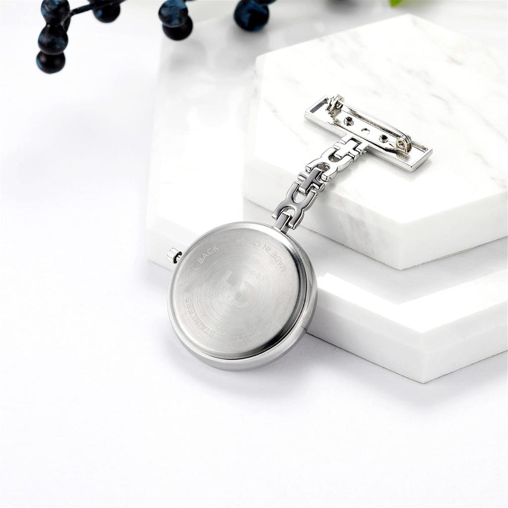 Lancardo Nurse Watch Analog Pocket Watch Clip Amazon Brooch Clock Waterproof Nurse Watch Large Scale Pocket Watch Повседневная жизнь Поездки на работу Рождество