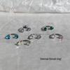 Zircon Diamond Horseshoe Lip Stud: No Man's Land Edition for Cartilage and Lip Piercings.