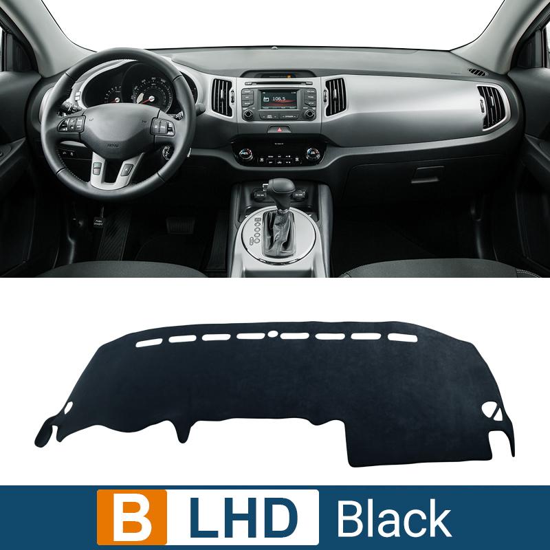 Для Kia Sportage R 3rd 2011 2012 2013 2014 2015 LHD Автомобильные коврики для приборной панели, накладки, защищающие от света, чехлы с защитой от ультрафиолета, ковры, аксессуары