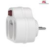 Prise De Courant Triple - Maclean Energy - MCE142 - Interrupteur Illuminé - Protection Enfants - 250V 16A