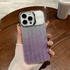 Блестящий чехол для телефона с градиентом для iPhone 13, чехол для iPhone 14 15 Pro 11 12 Pro Max, роскошный противоударный мягкий силиконовый чехол с большим окном