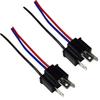 1 Pair 9003 H4 Bulb Socket Wiring Wire Harness Headlight Male Plug Adapter Connector Headlamp Connector Head/Mother Head