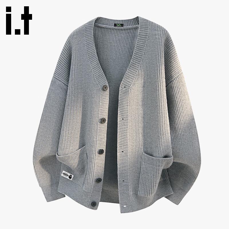 Кардиган унисекс с V-образным вырезом свободного кроя Fingercroxx