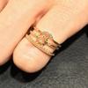 Copper Chic Retro Ring For Women Adjustable Size Unique Geometric Fashion Statement