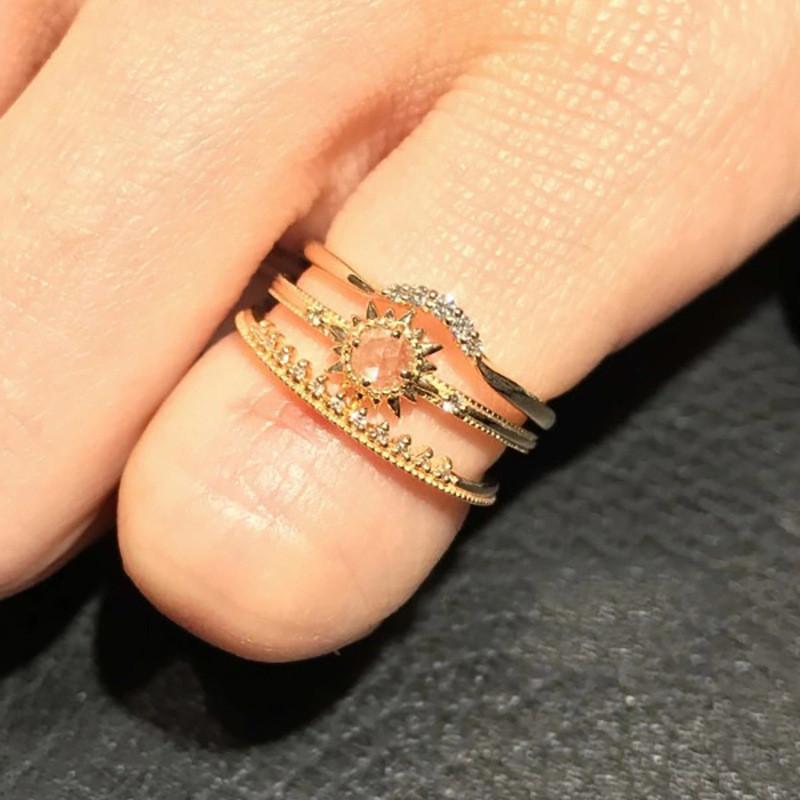 Copper Chic Retro Ring For Women Adjustable Size Unique Geometric Fashion Statement
