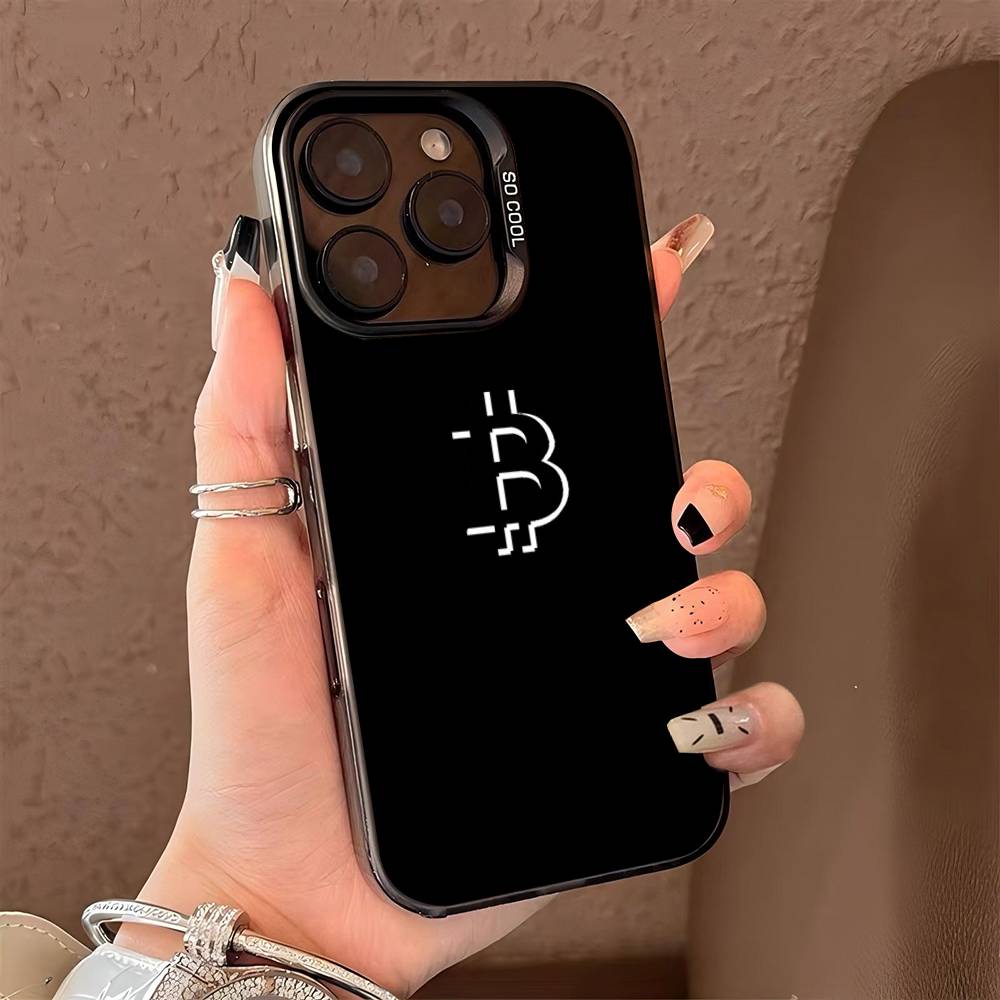 Bitcoin Color Phone Case For IPhone 17 16 15 14 13 12 11 Pro Max Plus Pro Shell