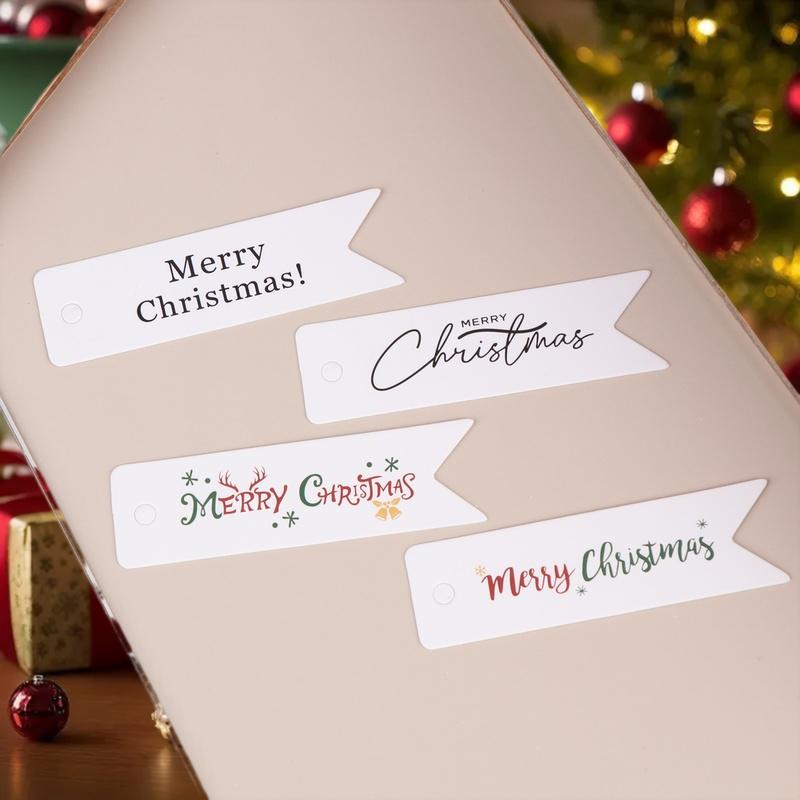 100 шт. Декоративные рождественские подвесные бирки; Идеально для персонализации праздничных подарков