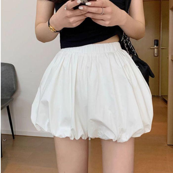 Новые шорты Flower Bud для женщин, юбки на весну, маленькие узкие шаровары с высокой талией, повседневные широкие брюки