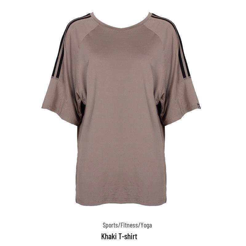 2024 Новая летняя футболка свободного кроя с коротким рукавом для йоги и бега