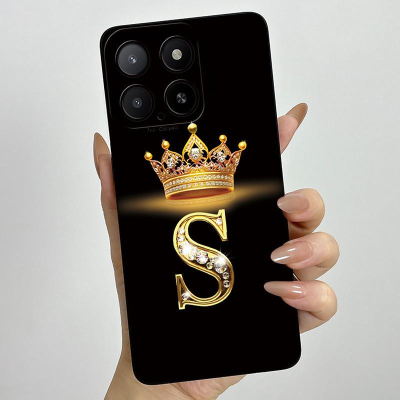 Чехол для телефона Honor X5b 2024, чехол с буквами-коронами, силиконовый, мягкий, полностью защищающая задняя крышка, для HonorX5b X 5b+ Plus, Coque Fundas