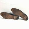 1950s60s Rare Vintage Edwin Clapp Embossed U-Tip Shoes Black Size 10 27.528.0(USED)