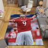 Erling Haaland Flannel Printed Carpet, Home Sofa Decoration for Living Room & Bedroom, Non‑Slip Play Flannel Floor Mat for Game Room