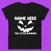 Personalised Your Name Here The Little Pumpkin Jack O Lantern Scary Spooky Face Womens Tee T Shirt Mens Tops Unisex Top