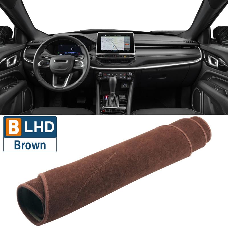 Для Jeep Compass 2024 2024 2024 2024 e-Hybrid Car Dashboard Cover Avoid Light Pad Sun Shade Anti-UV Carpets Case Non-Slip Mats