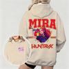 Women KPop Demon Hunters Hoodie with Mira Graphic Character Perfect for Autumn Winter Casual Wear  Fashionable Outdoor Pullover