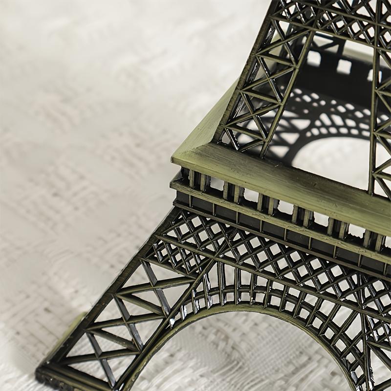Париж Эффиэль Башня фигурки статуи Модель здания Мода Романтический Ретро Бронзовая Скульптура Домашний Рабочий Стол Металлический Декоративный Орнамент