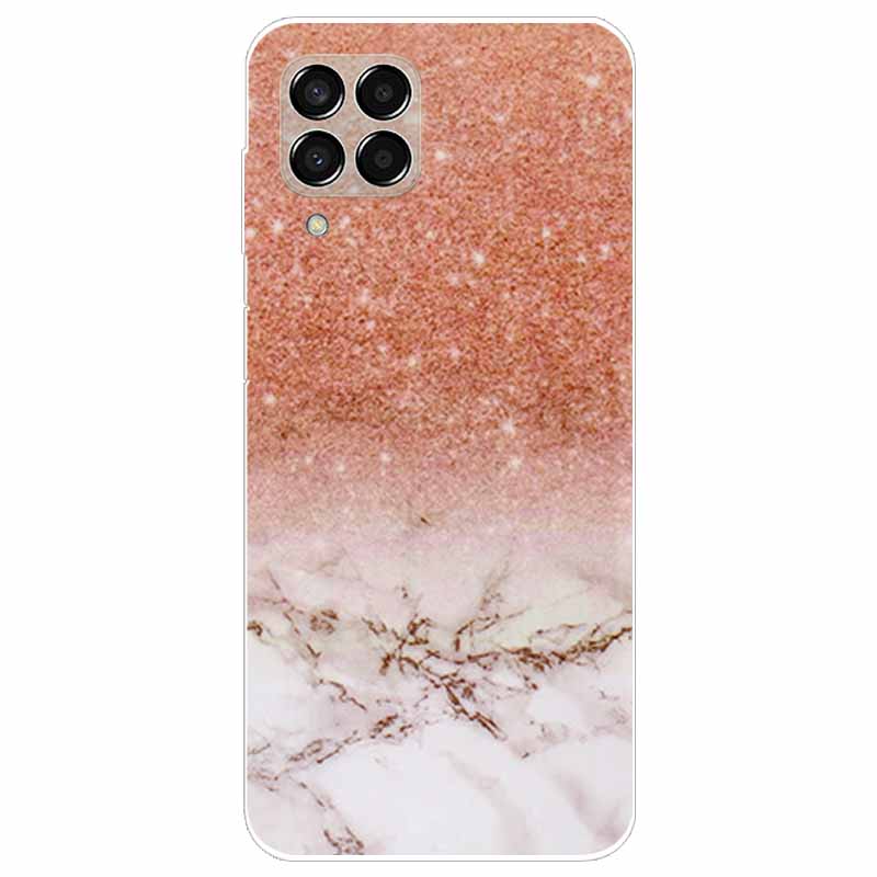 Case for Samsung M33 Cover Marble Soft TPU Silicone Phone Covers for Samsung Galaxy M53 5G Case Clear Bumper M 33 53 Protective