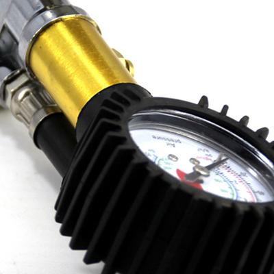 Цифровой манометр для шин 220PSI Проверка шин с гибким шлангом Дефлятор и Накачиватель шин Совместим с Авто/Мотоб