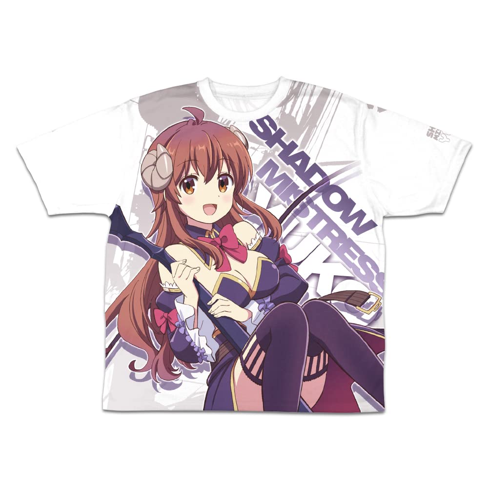 Футболка 2D Cospa Machikadomazoku Shadow Mistress Yuko с полной графикой, размер XL, полиэстер, 2-цветная, двухсторонняя