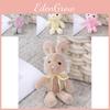 Adorable Lace Bunny Plush Toy Soft And Fluffy Stuffed Animal Doll Keychain