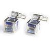 Запонки Kamakura Cufflinks Studio Blue Gradient Cube Cufflinks cf241