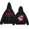 Anime Berserk Guts Hoodie Streetwear Skull Knight Zipper Hoodies Fleece Harajuku Casual Coats Oversized Sweatshirts Y2K Clothes