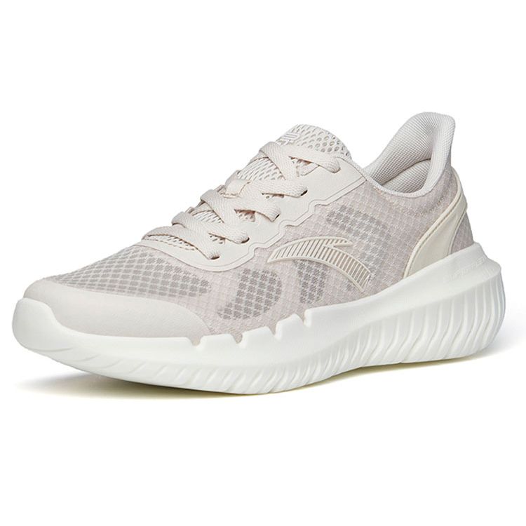 Anta Fabric TPU Mesh Casual Shock Absorbing Non-Slip Wear-Resistant Breathable Lightweight Low-Top Training Shoes Men Sneakers Mud-Gray 112227702-4