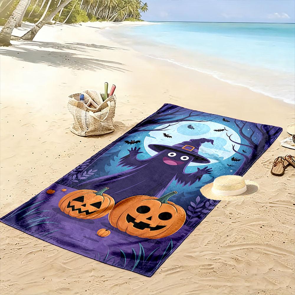 Spooky forest enchantment Print beach towel, quick drying, suitable for travel, outdoor sports, jogging, the beach and swimming, gift