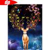Вышивка крестиком Алмазная картина Животное Горный хрусталь Мозаика Звездное небо Олень Алмазная вышивка