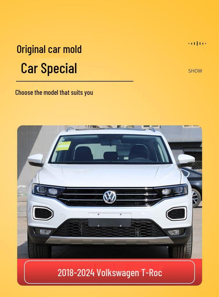 Совместимо с Volkswagen T-Roc Tayron (2017-2024), накладка колесной арки передняя/задняя, полоса защиты крыла от царапин.