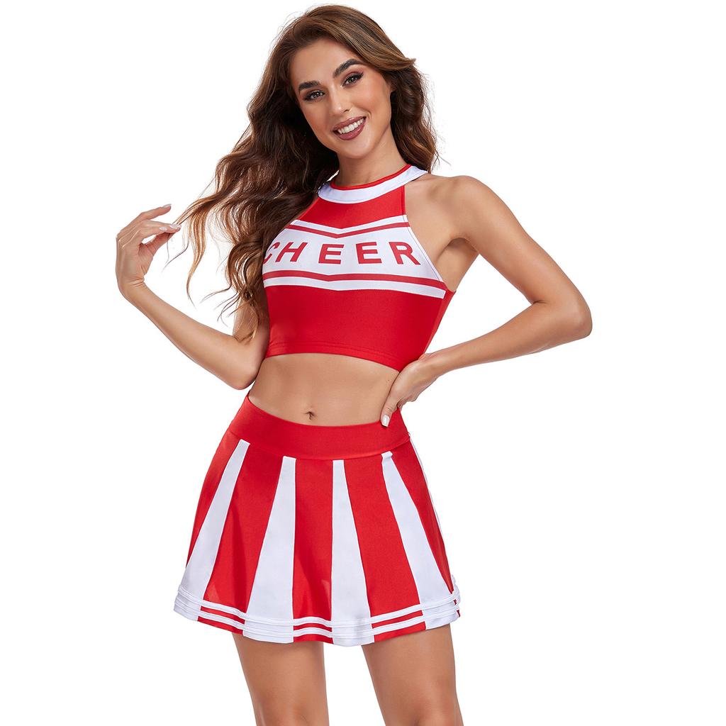 Sexy Soccer Babe Cheerleading Costume Cheereader Female, Cheerleading Costume, Stage Performance Costume