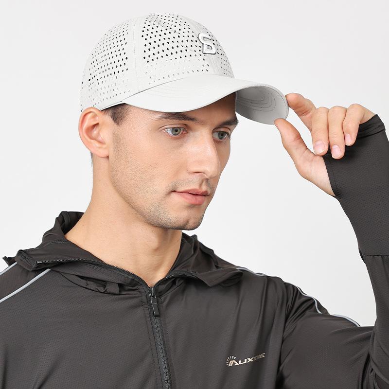 Летняя бейсбольная кепка с вышивкой, мужская быстросохнущая кепка, регулируемый солнцезащитный крем, тонкая шляпа от солнца, шляпа Snapback, солнцезащитный козырек, шляпа для рыбалки, козырек