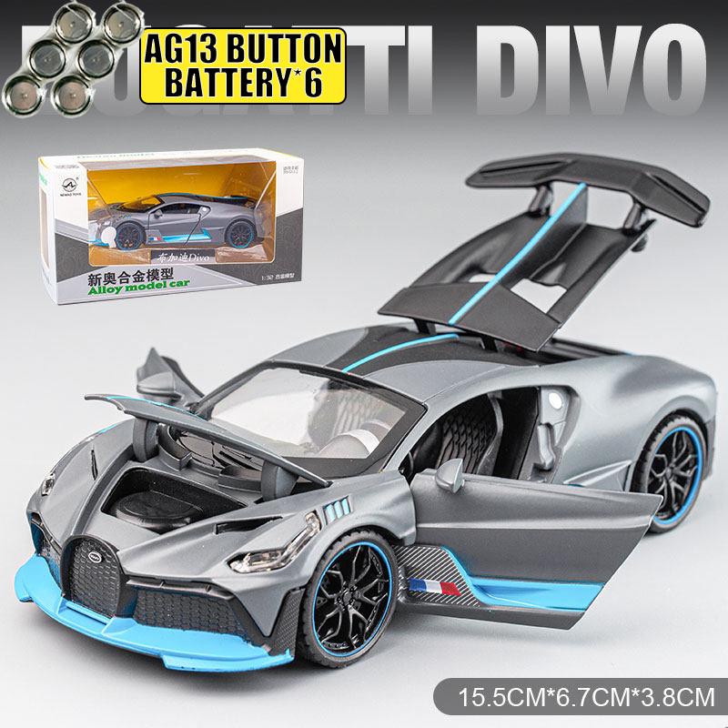 1:32 Bugatti Divo Гиперкар Легкосплавный Автомобиль Домашние Модные Украшения и Украшение для Рабочего Стола Компьютера Высокодетализированная Модель Автомобиля Праздничный Подарок