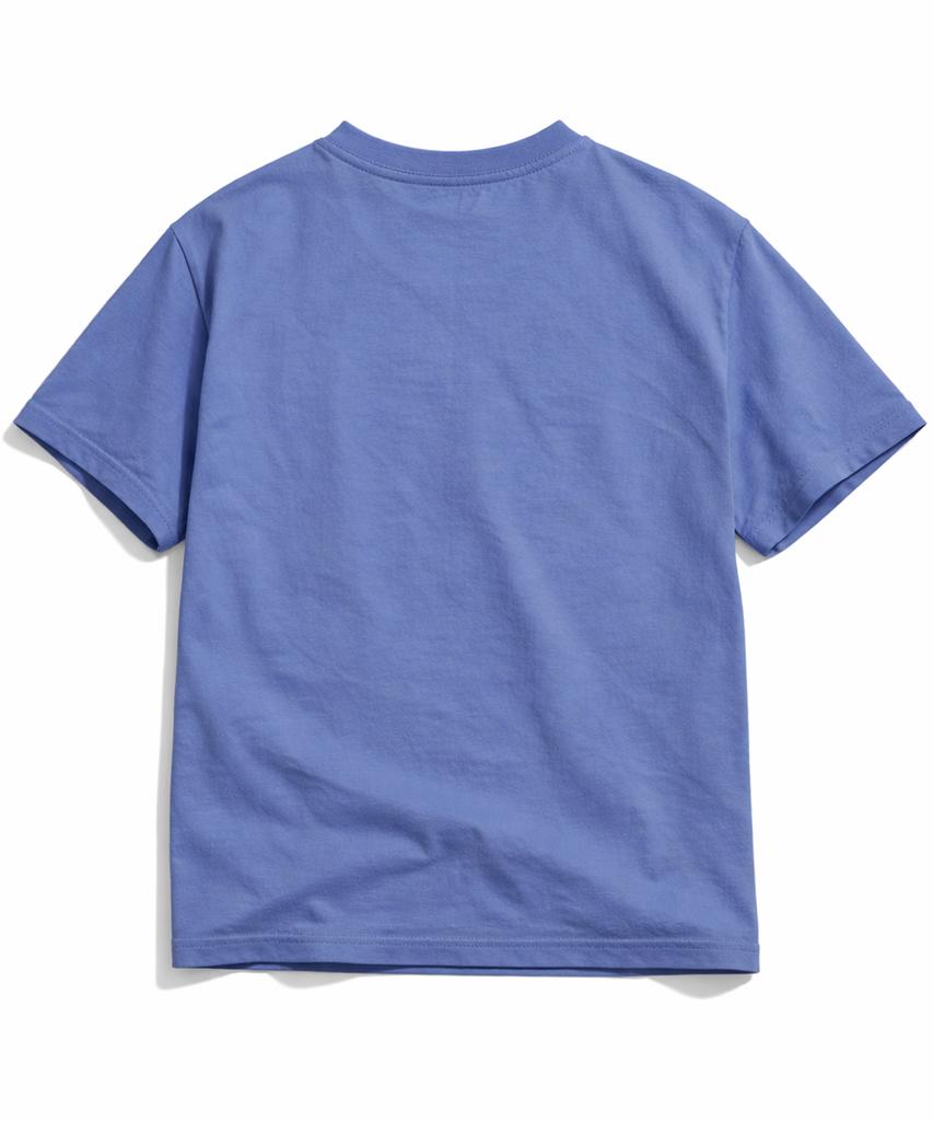 NP STUDIO Sound Note Oversized Short Sleeve T-Shirt [ Dust Blue ]